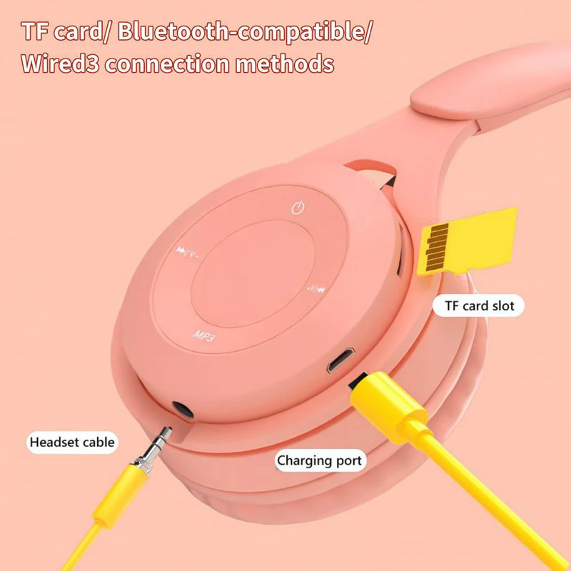 Y08 Wireless Bluetooth Headphone  Macaron Headphones Stereo Headband