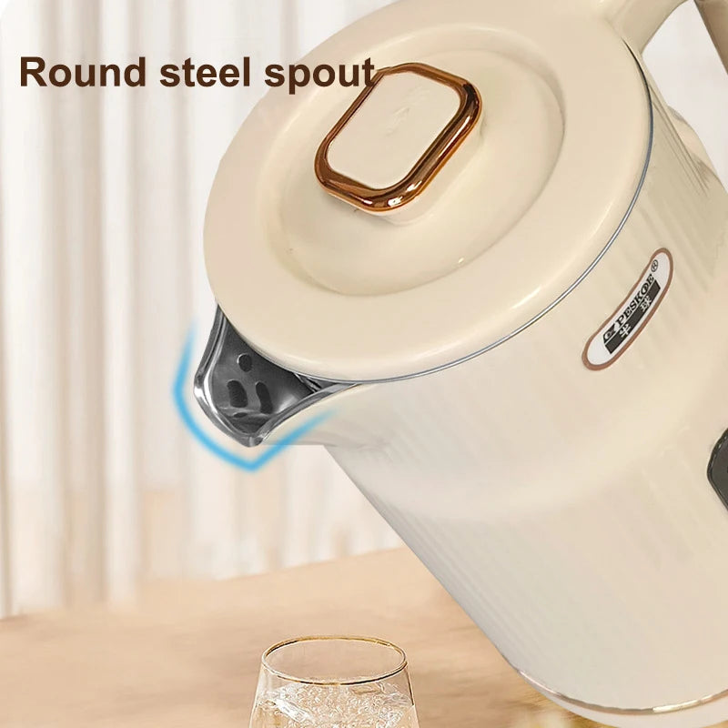 New 1500W High Power Electric Kettle Home Use 3L Double Layer Smart Heat