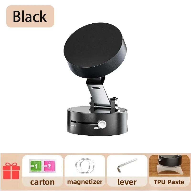 Vacuum Suction Cup Magnetic Mobile Phone Holder Foldable Portable Magnetic