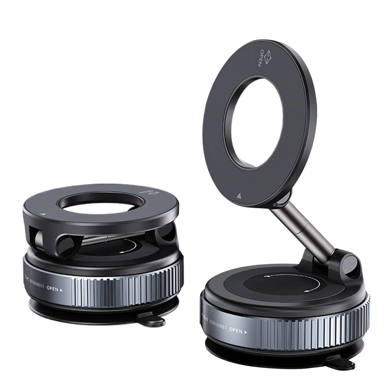 Vacuum Magnetic Car Phone Mount Strong Cup Car Foldable Phone Holder