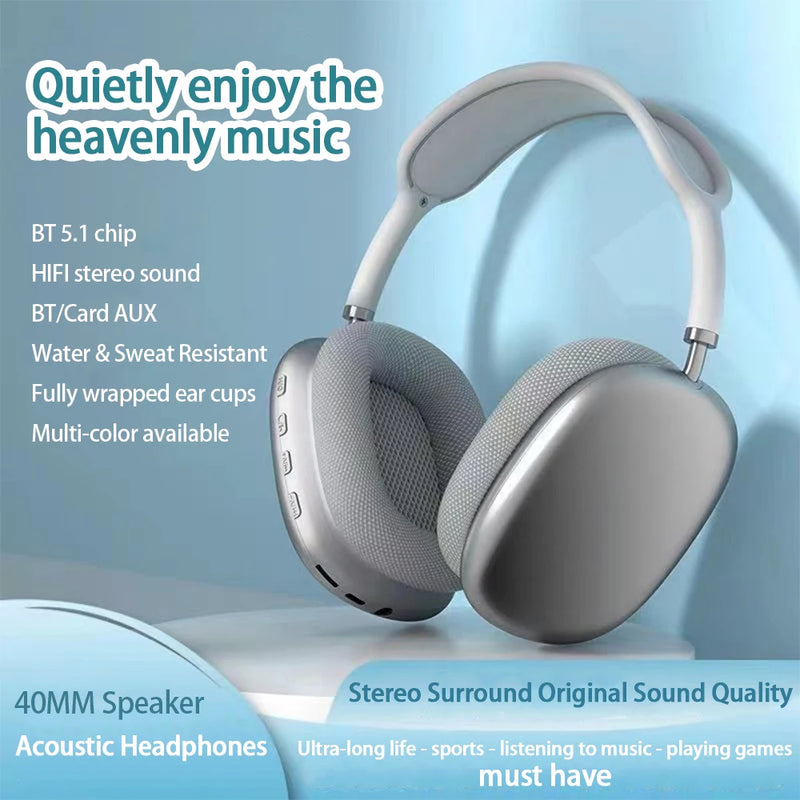 P9 Wireless Bluetooth Headset Outdoor Sports Gaming Wireless Headphones with