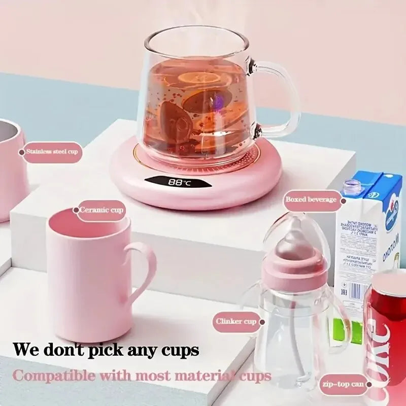 Thermostatic Heating Coaster USB Home Heating Coaster 3-speed Adjustment