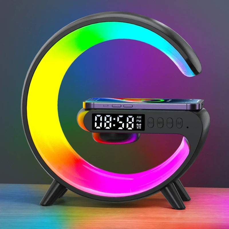 G63 speaker wireless charger tablet holder TF card RGB night light