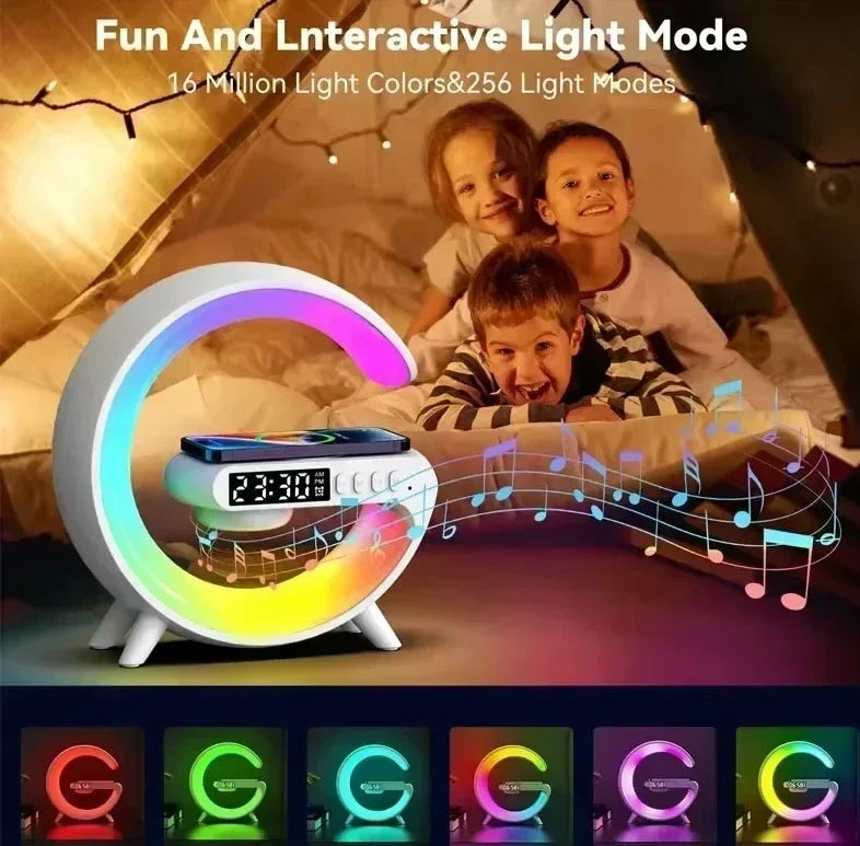 G63 speaker wireless charger tablet holder TF card RGB night light