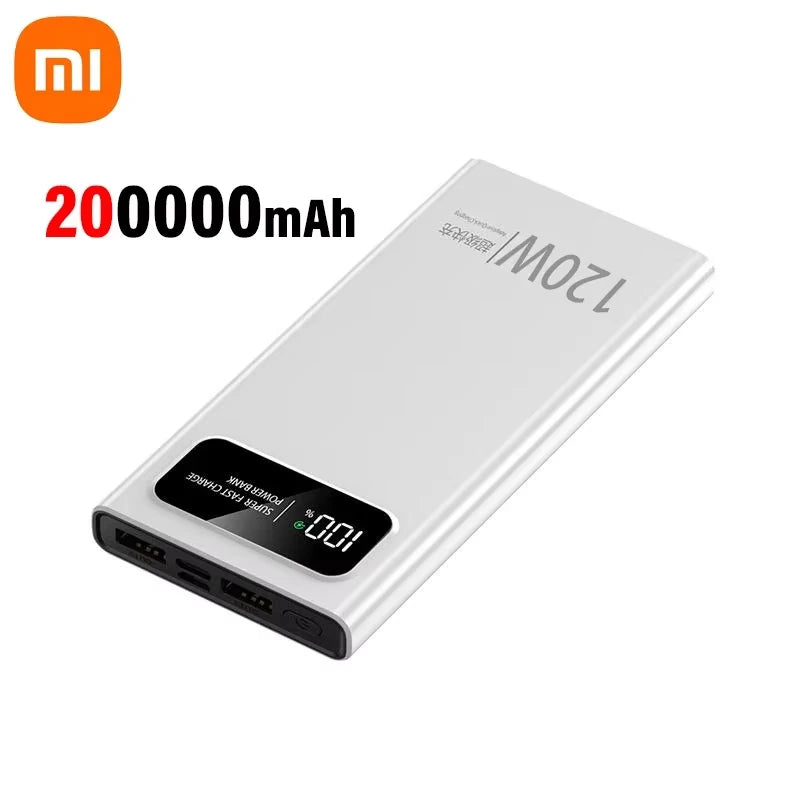 Xiaomi 120W 200000mAh Power Bank Super Fast Charging Battery High Capacity