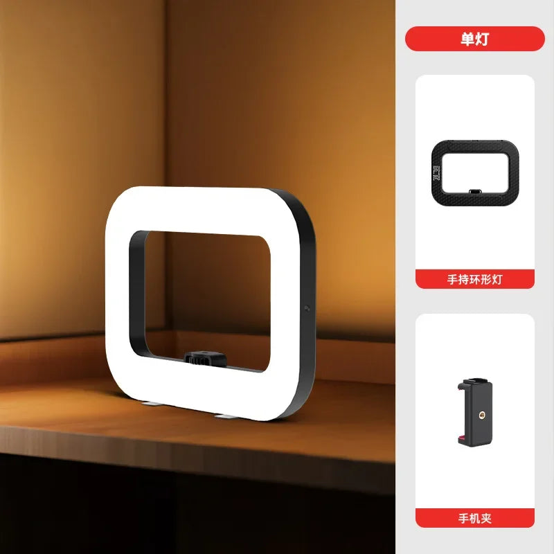 New Handheld Ring LED Rechargeable Fill light Portable Mobile Phone Live