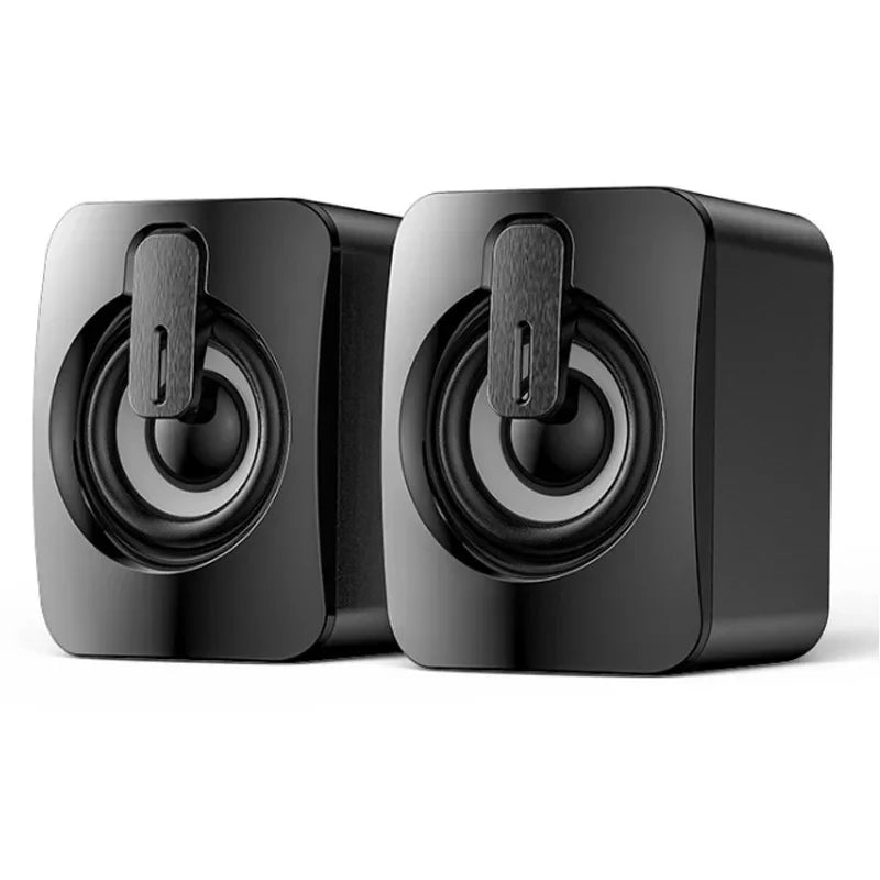 Computer Speaker Stereo Sound With Microphone 3.5mm AUX Home Office PC