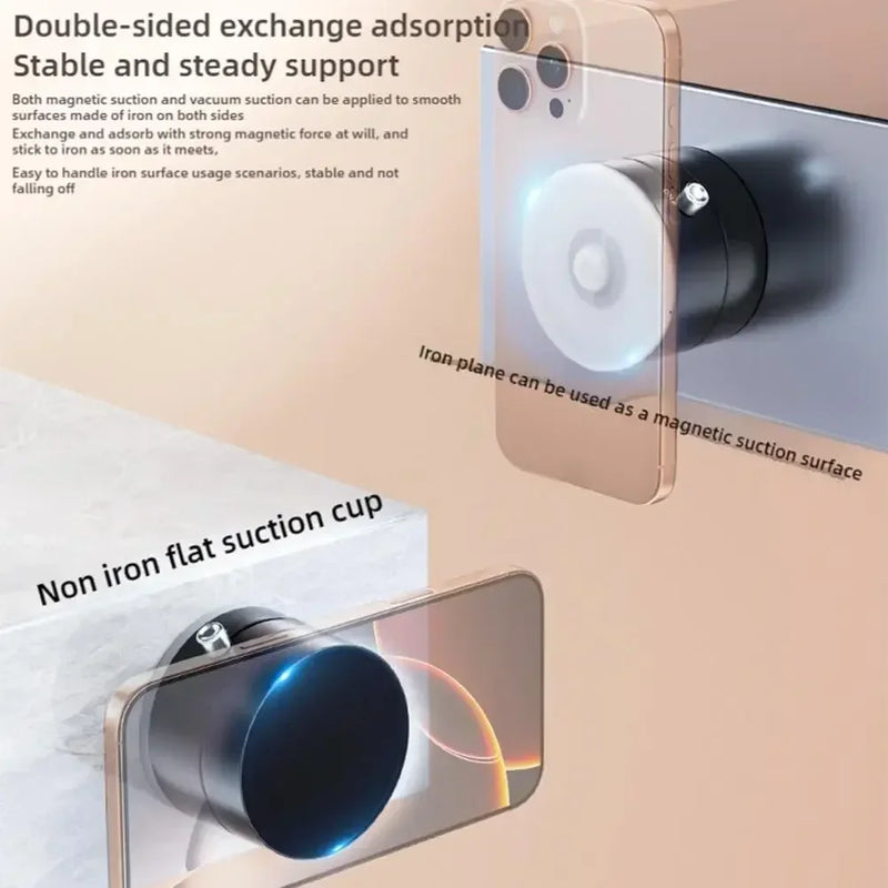 Vacuum Suction Cup Magnetic Mobile Phone Holder Foldable Portable Magnetic