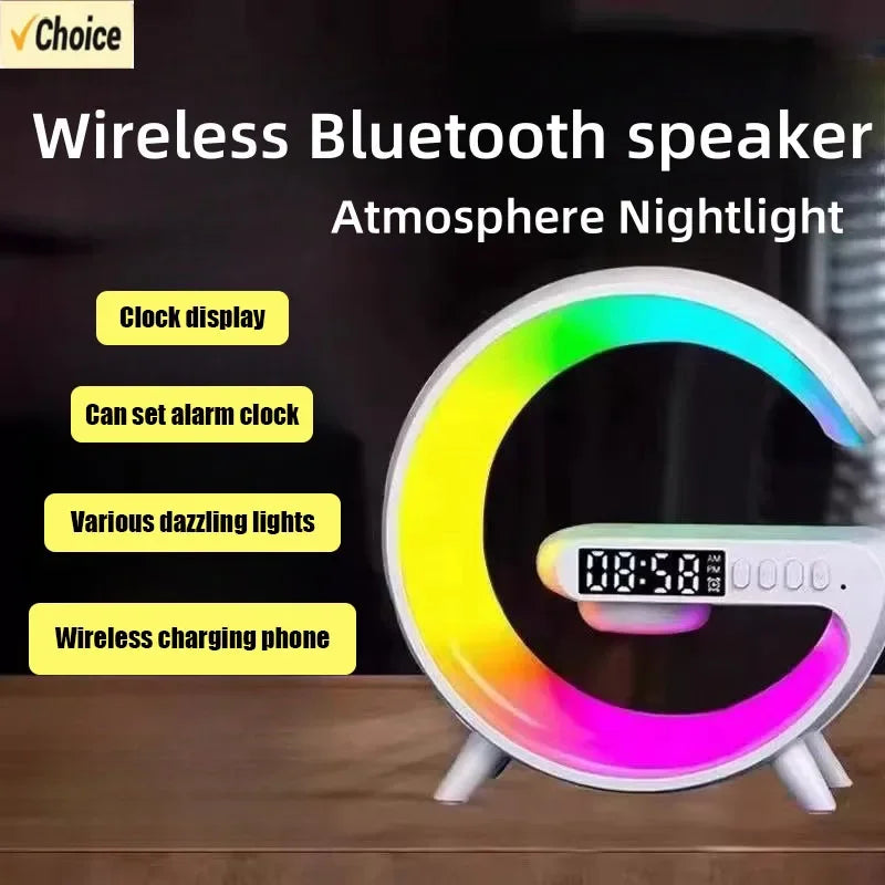 G63 speaker wireless charger tablet holder TF card RGB night light