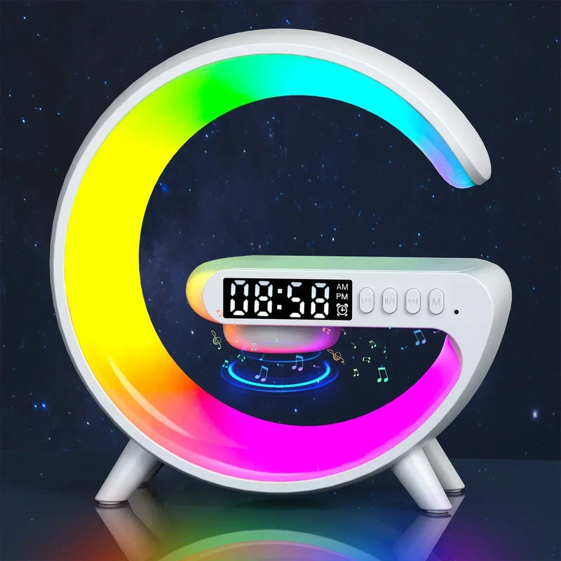G63 speaker wireless charger tablet holder TF card RGB night light