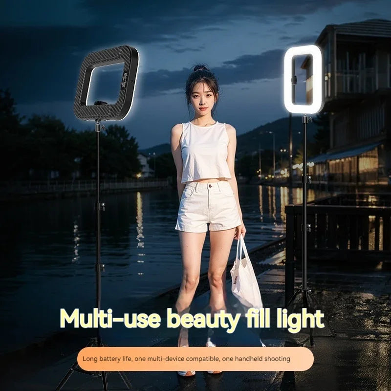 New Handheld Ring LED Rechargeable Fill light Portable Mobile Phone Live